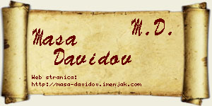 Maša Davidov vizit kartica
